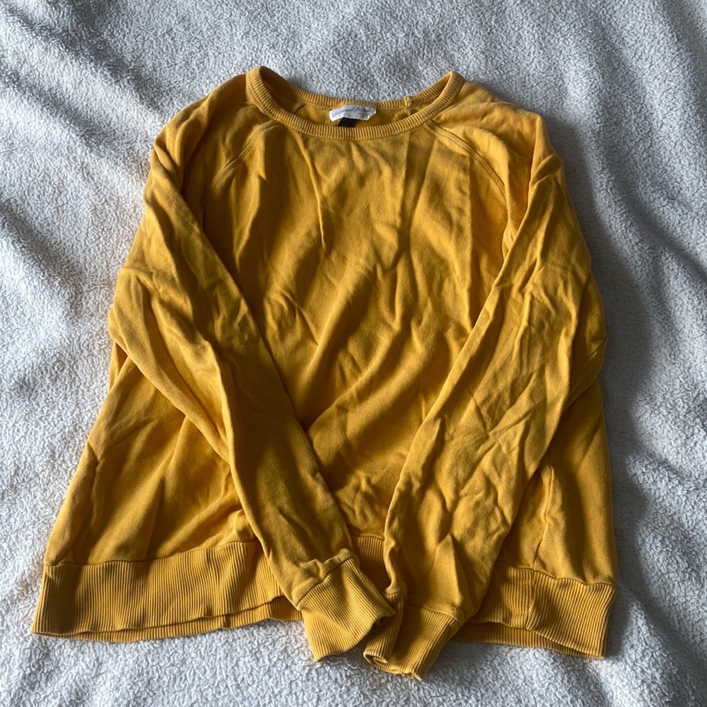 yellow-orange comfy crewneck